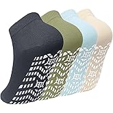 ZAKASA Non-Slip Grip Socks for Men: Non Skid Grippy Socks Anti Slip Gripper for Elderly Hospital Yoga Pilates