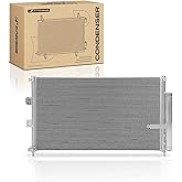 A-Premium Air Conditioning Condenser Compatible with Honda &amp; Acura | for Honda Civic 2006-2011 &amp; Acura CSX 2006-2011 AC Condenser, Sedan, Parallel Flow Aluminum Core, Stable Cooling &amp; OE Fit