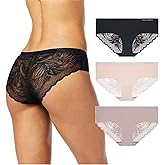 Vince Camuto Women’s Hipster Underwear, Soft Seamless Lace, Breathable Ladies Panties, 3/6 Pack, Ropa Interior de Mujer