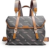 GELANNI Large PU Leather Backpack Purse for Women Fashion Vintage Satchel Bacpack Cute Convertible Shoulder Bags for Travel Work Camping Student 2025 Trendy Crossbody Bags 282P Brown