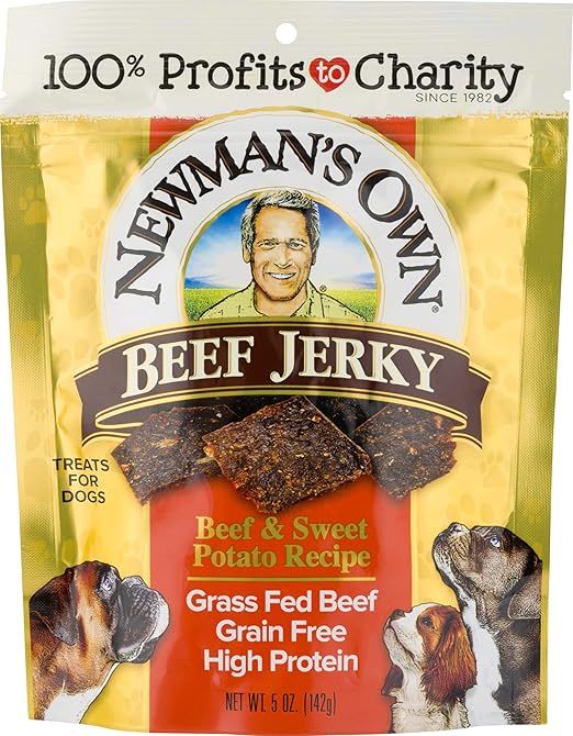 Newman's Own Beef Jerky Treats For Dogs, Beef & Sweet