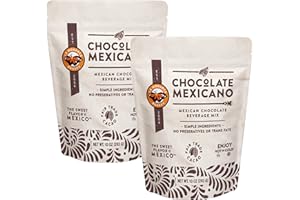 Mexican Hot Chocolate, 10 Ounce (Pack of 2), Authentic Mexican Style Hot Chocolate Mix with Organic Cacao Beans and Cinnamon by La Monarca Bakery