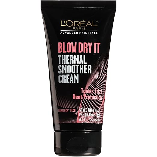 L'OrÃ©al Paris Advanced Hairstyle BLOW DRY IT Thermal Smoother Cream, 5.1 fl. oz.