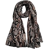 LEBOOBELL Women's Animal Fur Pattern Scarves Lady Linen Scarf Soft Sunscreen Shawls Vintage Wrap Shawl