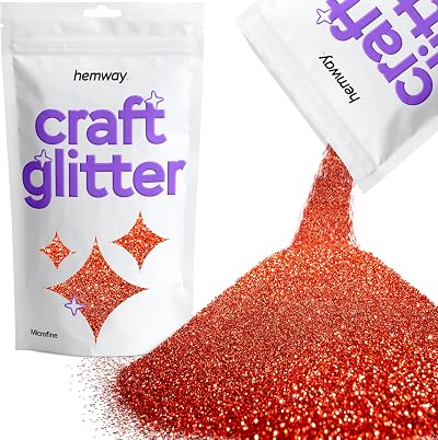 Hemway Red Holographic Glitter Microfine 100g for Resin Craft Nail Art