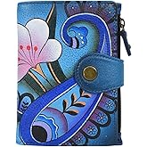 Anna by Anuschka Women's Hand Painted Genuine Leather Ladies Wallet