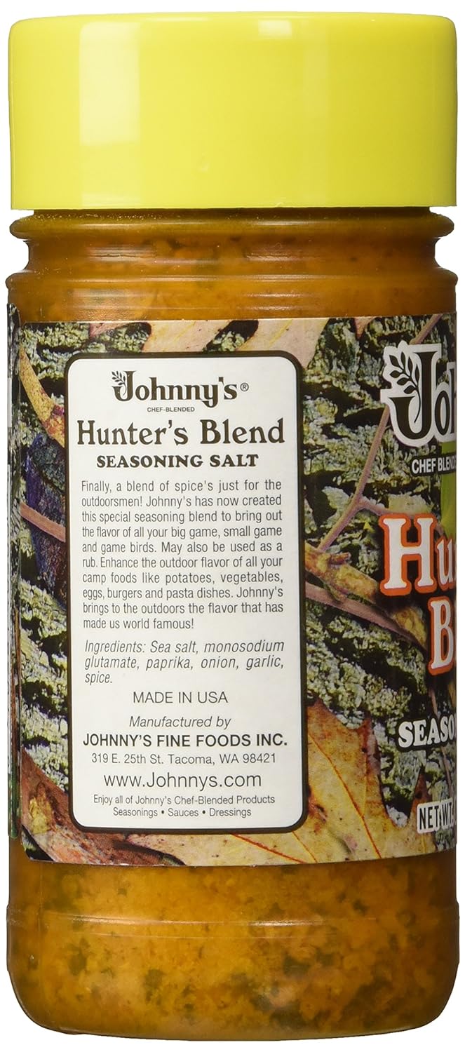 Johnnys Fine Foods Seasoning Salt Hunter, 8.5 oz : Grocery & Gourmet Food
