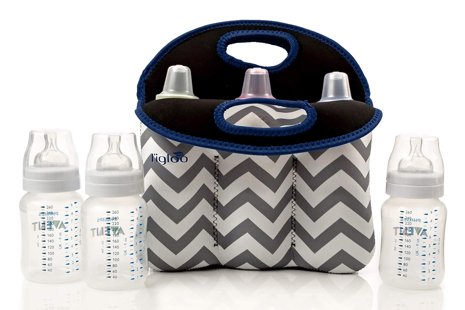 Extra Thick Insulated Baby Bottle Cooler Bag Keeps Baby Bottles Cold or