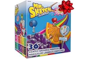 Mr. Sketch Scented Washable Markers, Chisel Tip Marker, Assorted Colors, 36 Count
