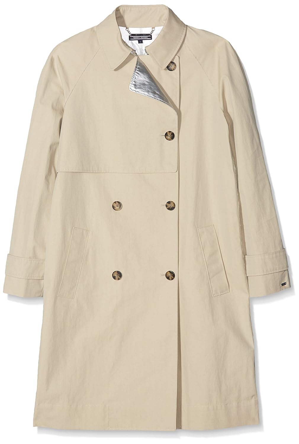 Tommy Hilfiger Damen Carol Metallic Trench Mantel