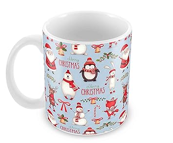 Tuelip Printed Best Merry Christmas and New Year Tea and Coffee Ceramic Mug 350 ml