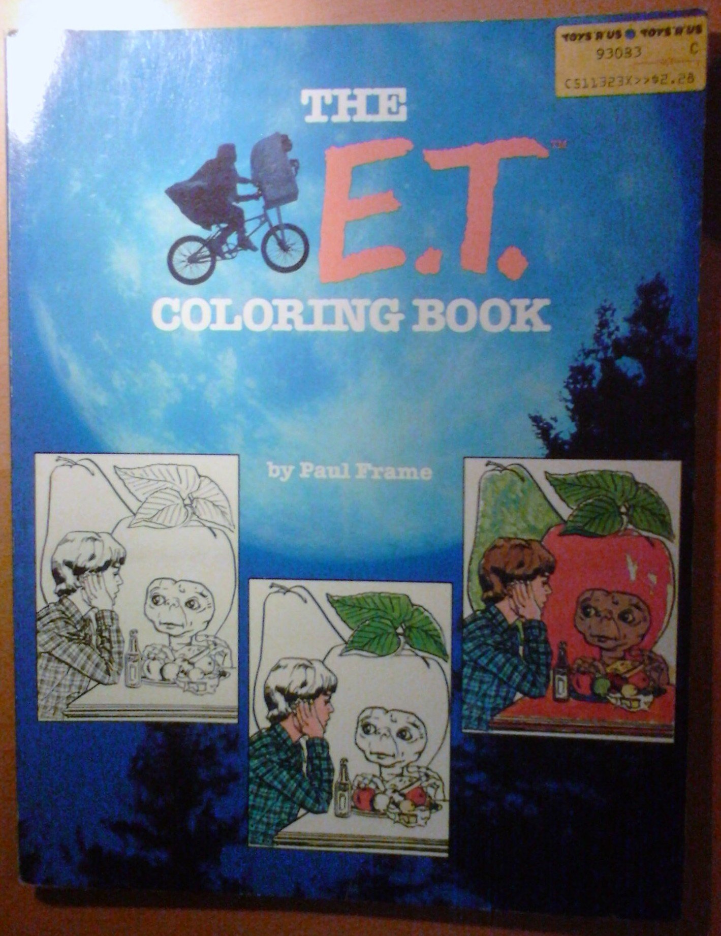 The E T Coloring Book Frame Paul 9780671464455 Amazon Com Books
