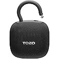TOZO PE1 Portable Bluetooth Speakers with Adjustable Carabiner, Mini Bluetooth Wireless Shower Speaker with IPX8 Waterproof, 32H Playtime Punchy Bass Audio Speaker for Home, Outdoor and Travel, Black