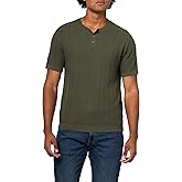 Lucky Brand Men's Short Sleeve Henley Sweater