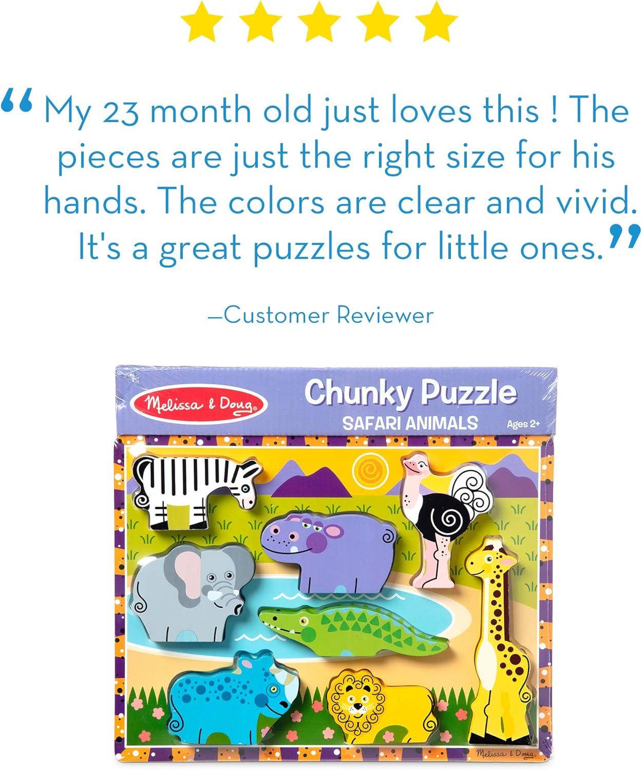 melissa & doug safari chunky puzzle