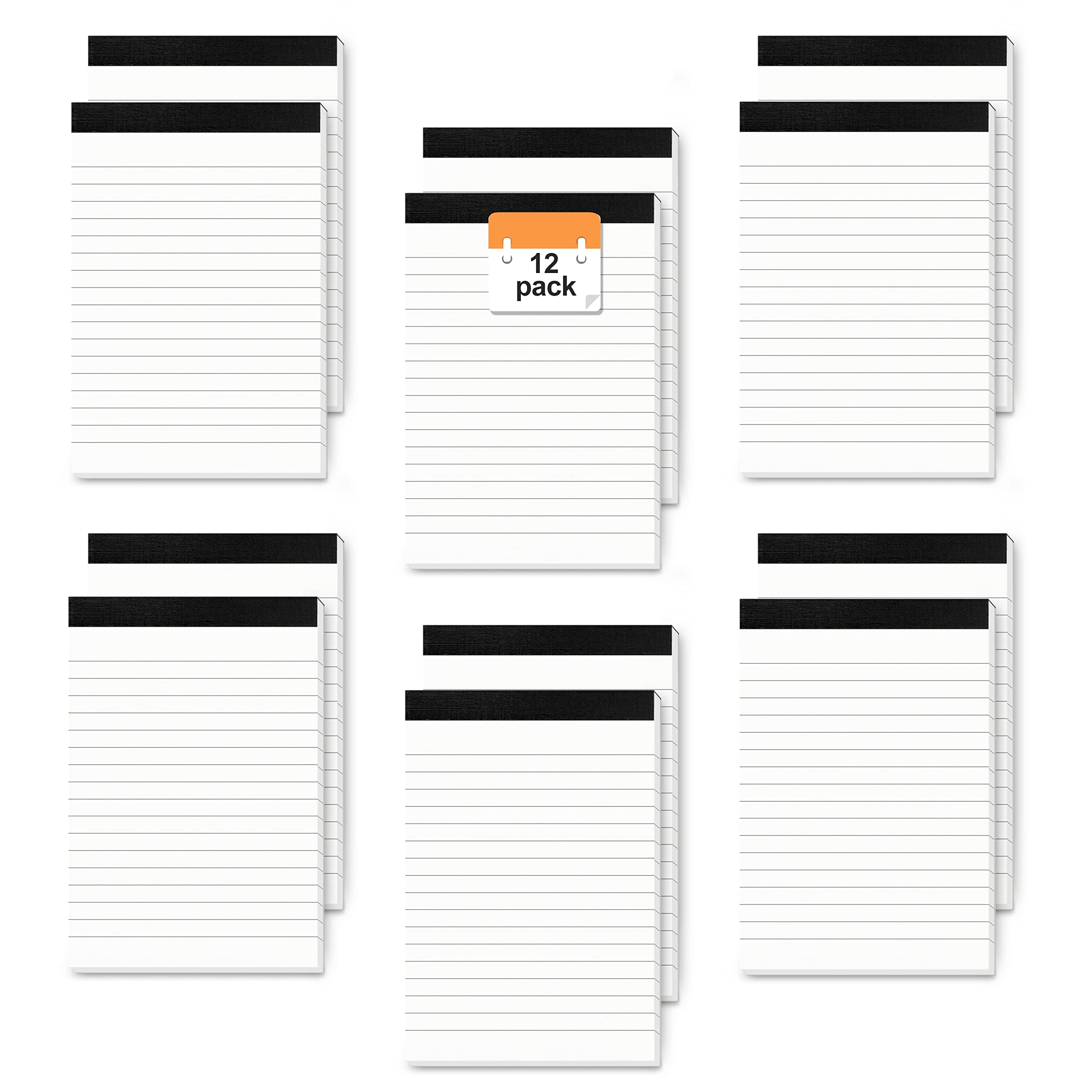 12 Pack A6 Note Pad for Office Small Notepads 4 x 6 Inch for Grocery List Shopping List Pocket Writing Pads of Work Memo Pads Lined Paper for Home Note Pads Daily Planning Scratch Pads 30 Sheets Each