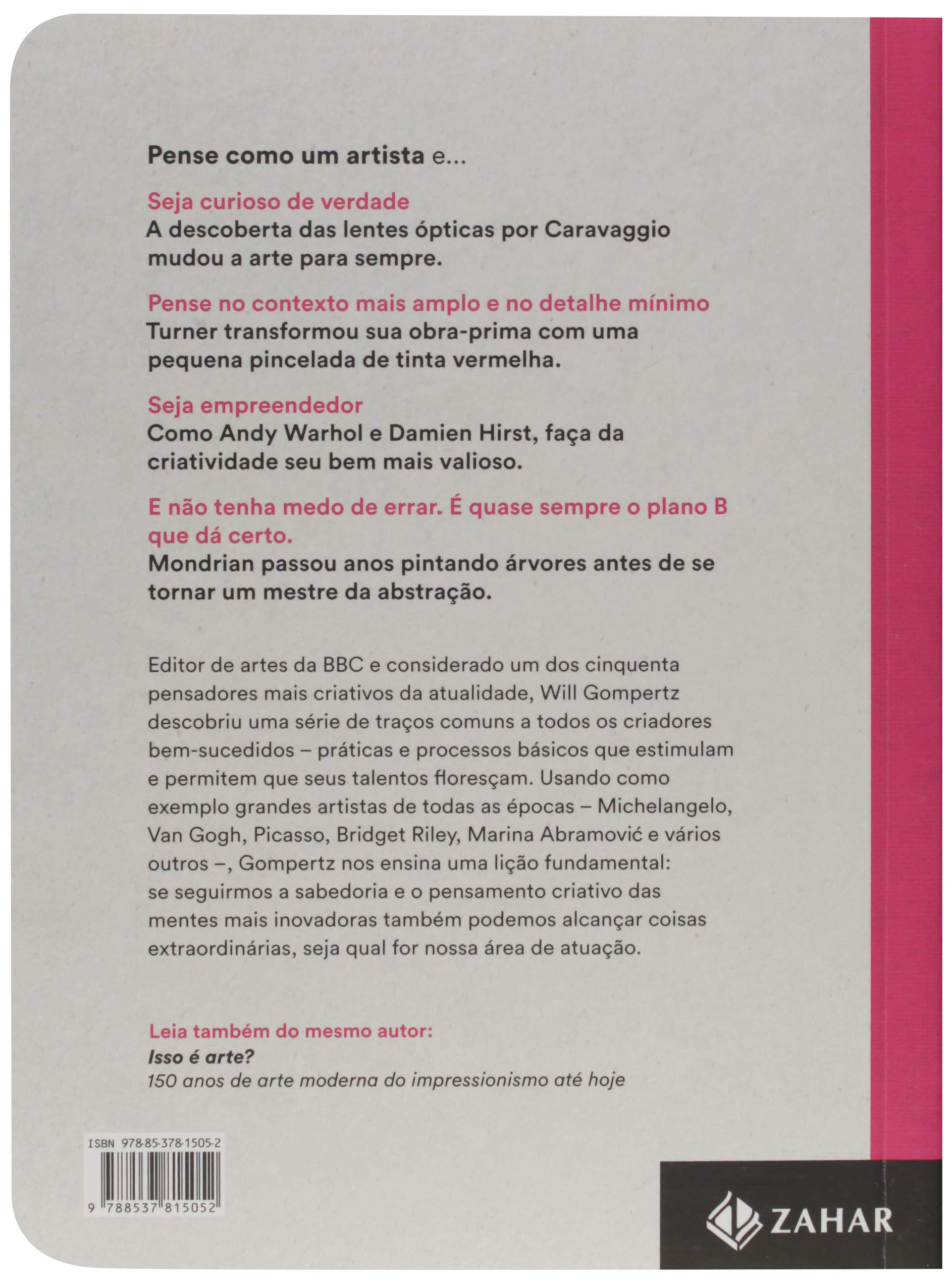 Livro 'Pense como um artista' de Will Gompertz