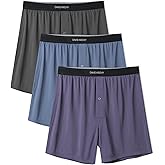 DAVID ARCHY Mens Boxer Shorts Underwear Quick Dry Breathable Mens Boxers Moisture Wicking Boxers for Men 3 or 5 Pack