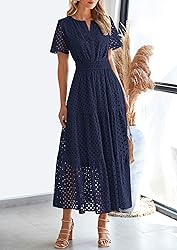 PRETTYGARDEN Womens 2025 Summer Maxi Dress Short