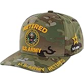 Retired US Army Veteran Hat Official Licensed Army Hat, Adjustable Baseball Cap for Men Tactical Hat