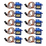 Beffkkip 10Pcs SG90 9g Micro Servos for RC Robot