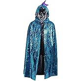 choyaxo Dinosaur Cape Halloween Costume for Halloween Birthday Party Favors Gifts Dragon Hooded Cloak 33"/110cm Include Hood