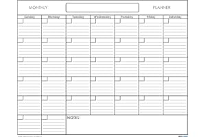 SWIFTGLIMPSE 18" x 24" Erasable Undated One Month Laminated Wall Calendar Monthly Planner Blank Reusable Perfect for Organizing Home Office Academic Schedules w/FREE ERASE MARKER