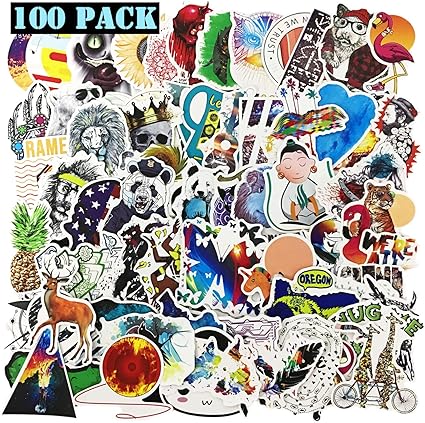 Amazon グラフィティステッカー かわいい漫画ラップトップステッカー 車用 ビニールステッカー オートバイ ポータブル 荷物 Ipad ノートパソコン 防水 グラフィティデカール 100pack Stickers 052 Ehope ノートパソコンスキンシール 通販