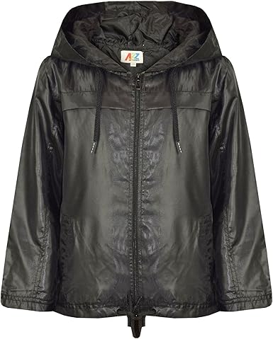 boys black hooded jacket