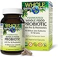 Natural Factors Whole Earth & Sea Fermented Whole Food Probiotic, Pre & Postbiotics, 60 Vegetarian Capsules, 10 Billion Live 