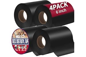 MOLYLY Joist Tape for Decking 6 inch, Butyl Tape for Deck Joists, Waterproof and Weather Resistant Self-Adhesive Joist Tape for Wood Beams and Joists, Anti-Corrosion Decking Tape
