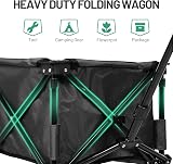 Timber Ridge Festival Trolley on Wheels 200L Folding Camp Wagon Black view 8