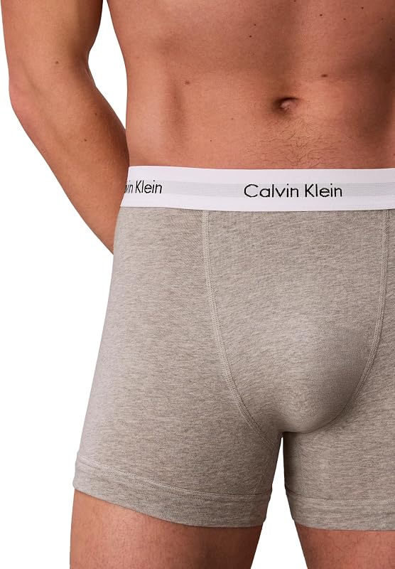 Uomo Pantaloncini Boxer Confezione da 3 Intimo, Multicolore (Black/White/Grey Heather), L