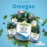 Natures Aid Fish Oil 1000mg Omega 3 180 Capsules High Strength EPA DHA view 6