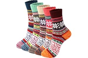 Trifabricy Wool Socks - Vintage Winter Warm Wool Socks for Women, Soft Cozy Thick Knit Boots Sock Gifts for Women Men