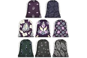 Knana Velvet Drawstrings Bags for Jewelry, Drawstrings Jewelry Bags, Velvet Bags for Wedding Jewelry Gift Packaging - 8Pcs