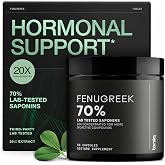 Fenugreek Capsules &ndash; 25,000mg Equivalent 1250mg High Potency 20:1 Extract | 70% Saponins Standardised &ndash; Third-Party Tested &ndash; 60 Capsules