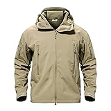 TACVASEN Men's Water Resistant Softshell Tactical