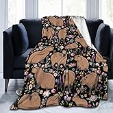 Putxubio Capybara Blanket Capybara Gifts Animal Lover Capybara Plush Birthday Decoration for Girls Boys Kids Blanket for Bedroom Couch Sofa Bedroom Camping Travel Women Men, 40"x50"