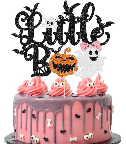 Halloween Cupcake-Topper „Babyboo“ – 24 Stück Schwarze Deko-Aufsätze Für Cupcakes & Kuchen