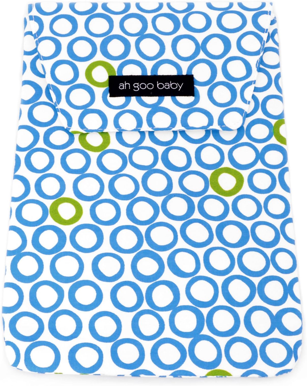 Ah Goo Baby Diaper Travel Pouch, Bubbles in Water Pattern