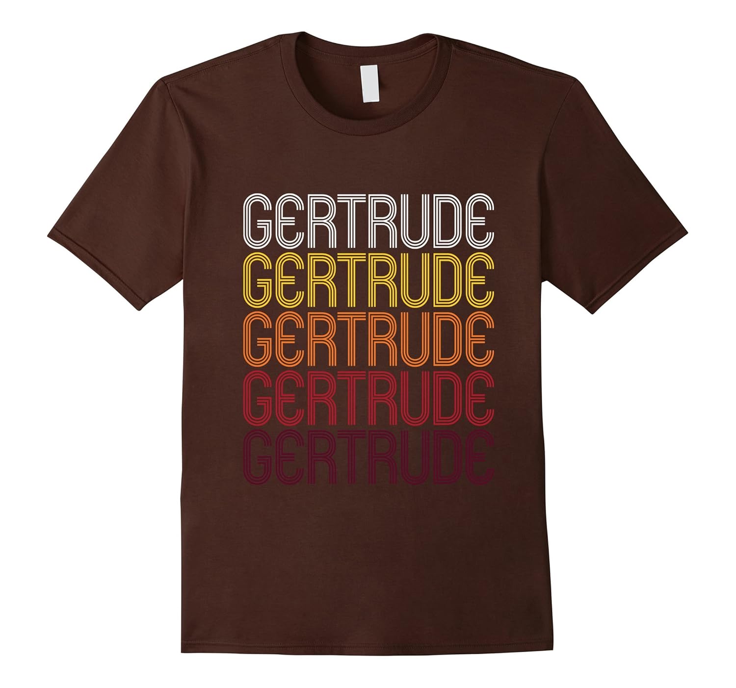 Gertrude Retro Wordmark Pattern - Vintage Style T-shirt-ANZ