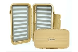 Kingfisher Large Waterproof Fly Box Great for Streamers and Saltwater Flies