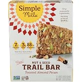 Simple Mills Toasted Almond Pecan Bar 5pk, 7.9 OZ