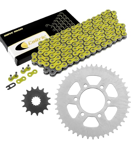 Amazon.com: Caltric Red Drive Chain And Sprocket Kit Compatible