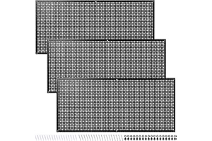 Daanxw Peg Board, Steel Horizontal PegBoard Rack, Heavy Duty Metal PegBoard Tool Organization Panels for Garage Storage, 16-I