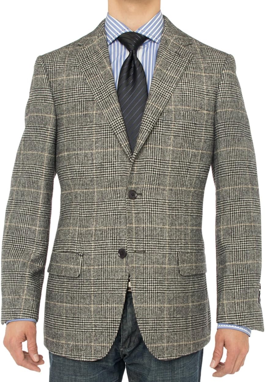 Luciano Natazzi Men's 2 Button Luxe Camel Hair Suit Jacket Sport Coat Blazer