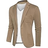 PJ PAUL JONES Mens Casual Sport Coat Blazer Two Buttons Lightweight Business Jackets