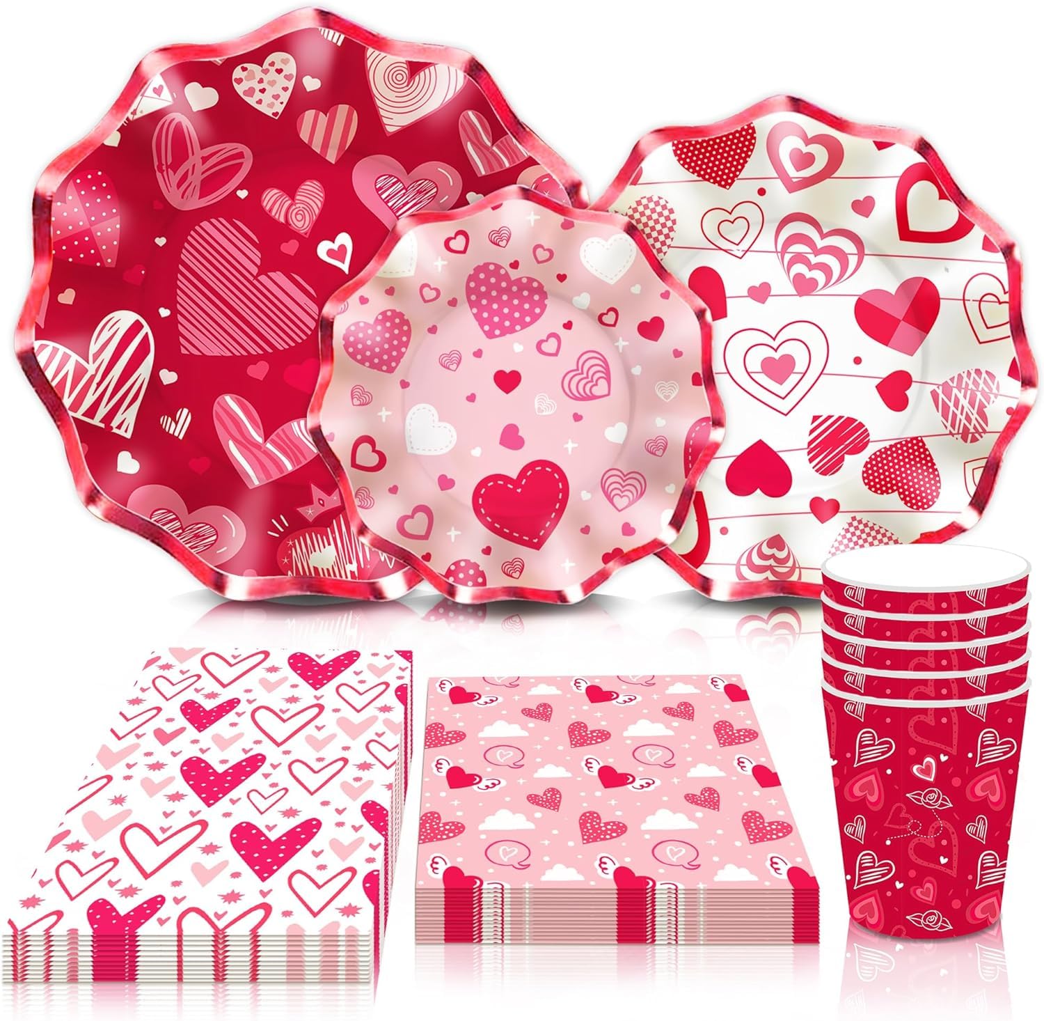 Big Love Party Platter 35x20cm in Pink