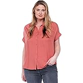 Downeast Women's Gathered Shoulder Top Blouse